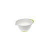PETSKÅL 0 24 CM GRADERAD VIT OCH GRÖN HÄLLPIP AV PLAST - HALKHÅLLBAS - DIAMETER 24 CMS - SÄKER I DISKMASKIN...
