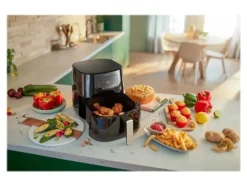 Philips Essential HD9270 Airfryer XL - Varmluftsfritös - 6.2 liter - 2000 W - svart/silver