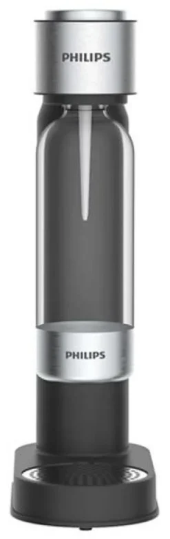 PHILIPS GoZero ADD4902BK/10 Kolsyrare Svart och Silver