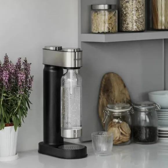 PHILIPS GoZero ADD4902BK/10 Kolsyrare Svart och Silver