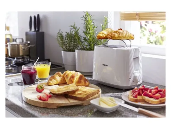 Philips HD2581 - Brödrost För 2 Skivor, Vit