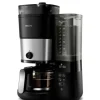 Philips Home HD7900/01 Kaffebryggare Svart, Silver Kapacitet Koppar=10 med kvarn, Timerfunktion, Varmhållningsfunktion