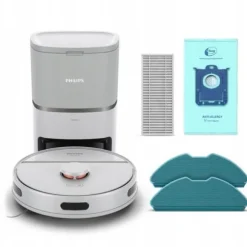 Philips HomeRun Series 3000 Aqua Robot Dammsugare, självrengörande, upp till 200 min, 4 lägen, vit (XU3110/02)