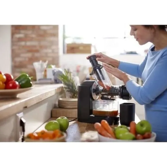 Philips Viva HR1889/70 Juicecentrifug - XL Chimney - Snabb rengöring - 1L kanna - Svart