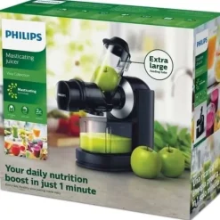 Philips Viva HR1889/70 Juicecentrifug - XL Chimney - Snabb rengöring - 1L kanna - Svart