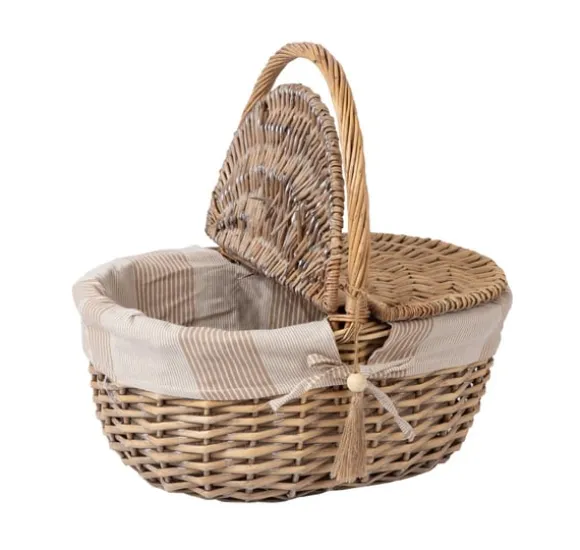 Picknickkorg WILLI STRIP 40x32xH17/40cm