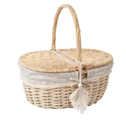 Picknickkorg WILLI TASSEL 40x32xH17/40cm