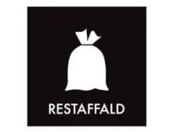 Pictogram L120xW120mm Restavfall, 1 st