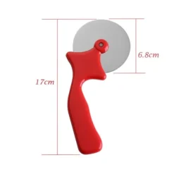 Pizza Slicer Pizzaskärkniv Tårtverktyg Pizzahjul - Svart