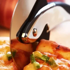 Pizza Slicer Pizzaskärkniv Tårtverktyg Pizzahjul - Röd