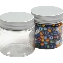Plastburk med lock - 13-100 ml - 80 st