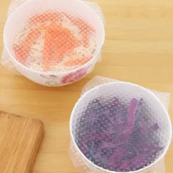 Plast Cling Vakuum Food Wrap lock för skål förlängt kök