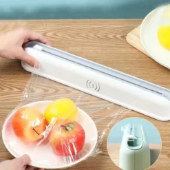 Plastfolie Aluminiumfolie Dispenser Skärare med Sugkoppar