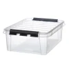 Plastkasse SmartStore Classic 24 24l m/låg 50x39x18cm - (7 stk.)