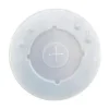 Plastlock Ø108mm platt med kors transparent,12 ps x 85 st/crt