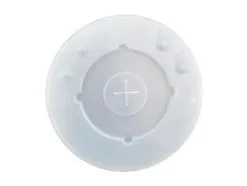 Plastlock Ø108mm platt med kors transparent,12 ps x 85 st/crt