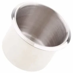 Pofet - AUZ4512 - Set med 4 universal mugghållare i rostfritt stål för pokerbord, soffa - 68 x 55 mm