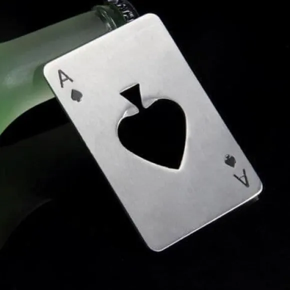 Poker En formad vinölöppnare i rostfritt stål