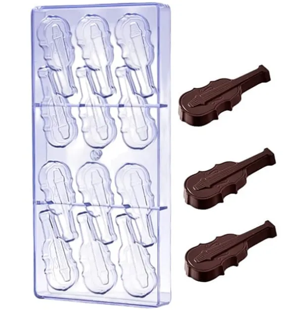 Polykarbonat chokladform VIOLIN
