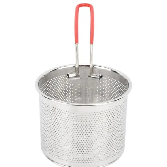 304 pommes friteskorg i rostfritt stål Multifunktionell högtemperaturbeständig rund friteringskorg nätpotatisredskap 14 cm / 5.51in