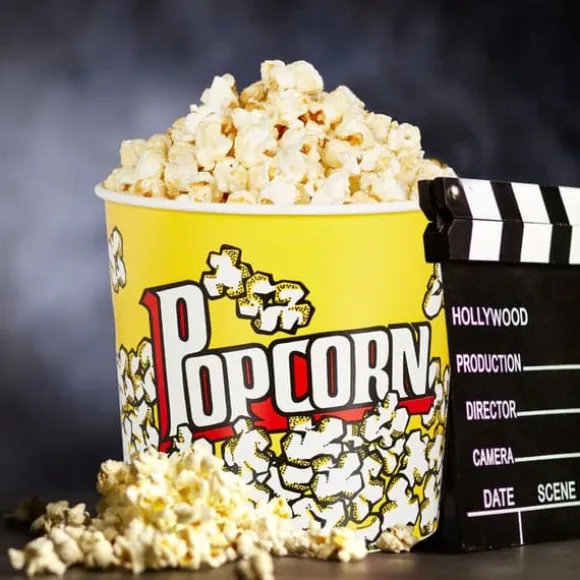 Popcornhink Set, 17,5x18 cm, Gul