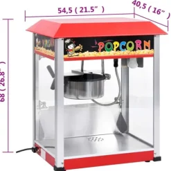 Popcornmaskiner - Living Popcornmaskin med teflonbeläggning 1400 W