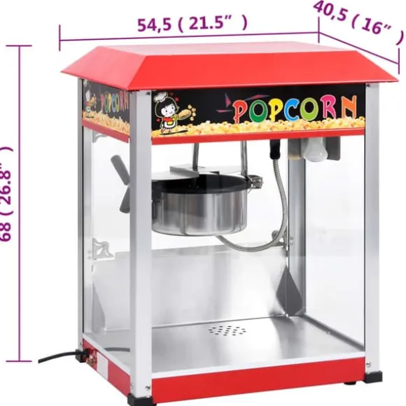 Popcornmaskiner - Living Popcornmaskin med teflonbeläggning 1400 W