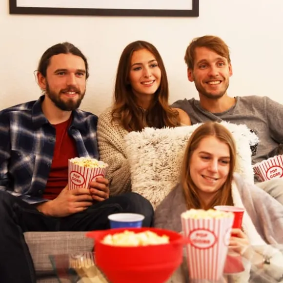 Popcornmaskin, Silikon, 14.5x25.5x25.5 cm