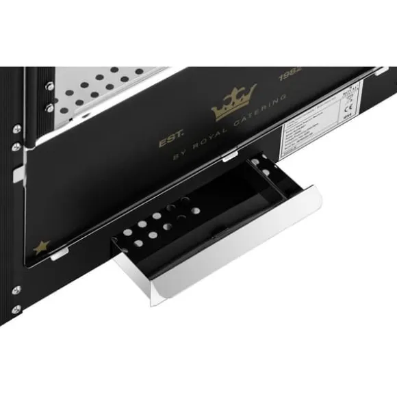 Popcornmaskin - 1500 W - 5 kg/h - svart & guld - Royal Catering