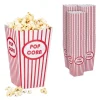 Popcornpåsar, 16x10.5x10.5 cm, Röd-Vit