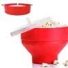 Popcornskål Silikon Microskål för Popcorn – Hopfällbar