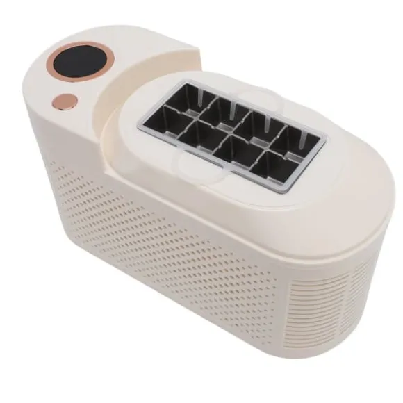 Portabel isbitsmaskin - Bordsmodell - 8 isbitar per omgång - 120 W - Kompakt design - Enkel att använda - EU-version - Svart