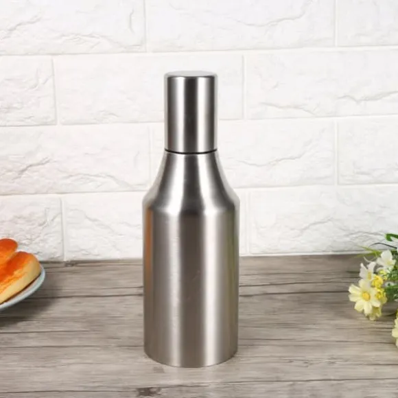 Praktisk Oljekruka i Rostfritt Stål med Vinägerdispenser Kökstillbehör (1000ml)