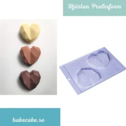 Pralinform Hjärta Diamant - Porto Formas 01 - Special 3 Part Mold