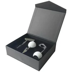 Presentbox Golftema SET 3 delar Korkskruv Vinkork Flasköppnare