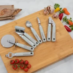 Presse-ail i rostfritt stål med soft-touch-handtag Laura Ashley - Salviablad av Pendeford