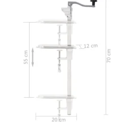 Professionell konservöppnare i aluminium & rostfritt stål | Längd: 70 cm | Höjd: 55 cm