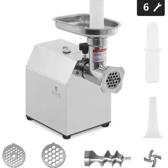 Professionell köttfärsmaskin för varg 70 kg/h 230V Royal Catering RCFW 70-600ECO