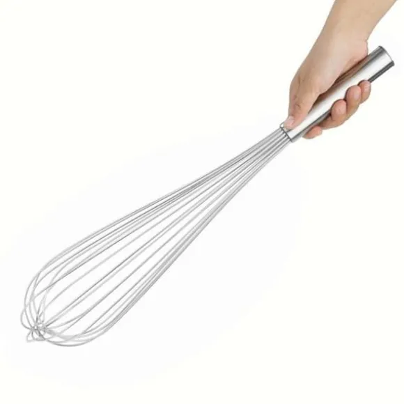 Professionell Tung Visp - Vogue - 500 mm - Rostfritt Stål - 8 Trådar - Genomskinligt Handtag