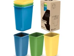Prosperplast Avfallsbehållare 12 L COMPACTA Q SORT SET FÄRG