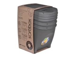 Prosper Sortibox 3 x 20 L avfallssorteringssystem Avfallsbehållare