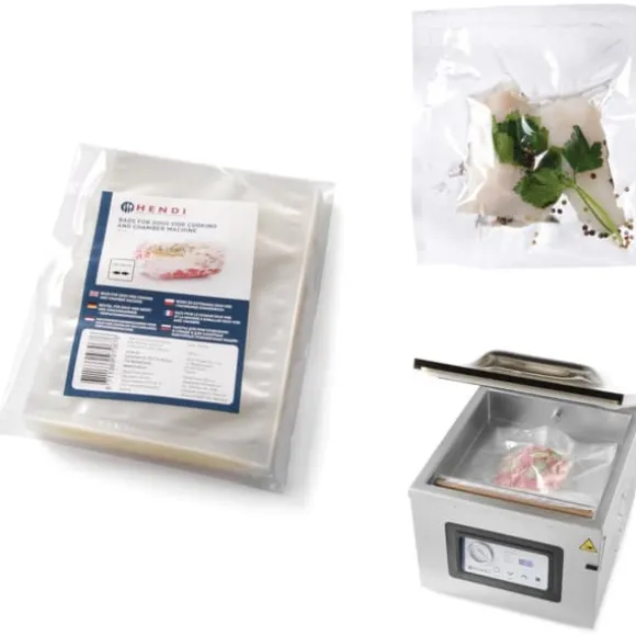 Påsar för Sous vide matlagnings- och kammarvakuumförpackningsmaskiner 150x200mm 100 st.
