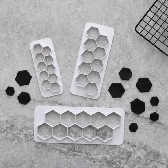 Pussel + Hexagon Utstickare | 6-pack