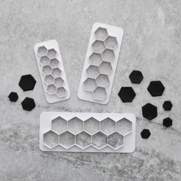 Pussel + Hexagon Utstickare | 6-pack