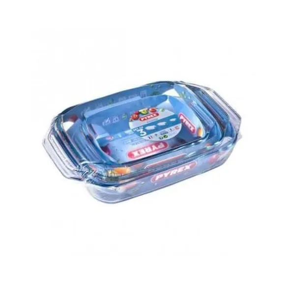 Pyrex - Pyrex Ugnsbakningsset genomskinligt borosilikatglas (3 st)