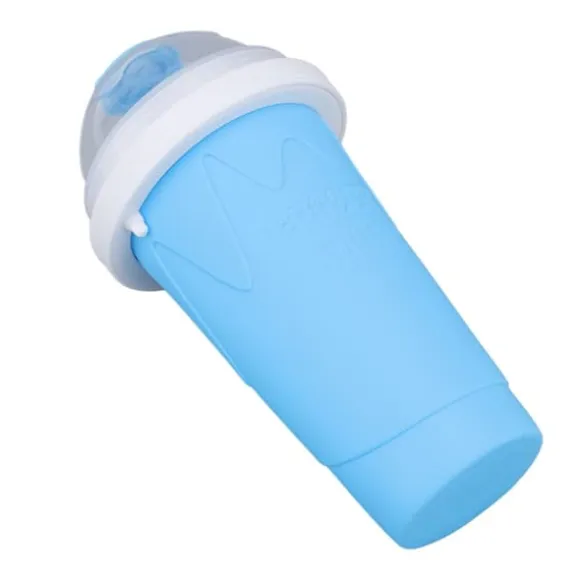 Quick Smoothies Cup Snabbfryst Smoothies Cup Hemlagad Milk Shake Glassmaskin för Family Blue
