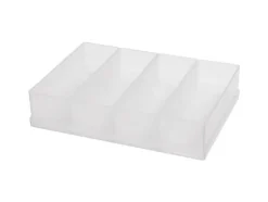 raaco 136457, Set med avdelare, Transparent, Polypropylen (PP), 220 mm, 160 mm, 47 mm