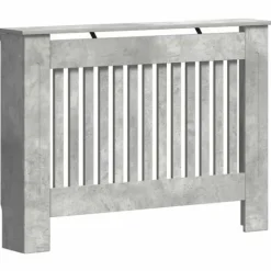 Radiatorlock Betonggrå 112 x 19 x 81,5 cm Konstruerat trä