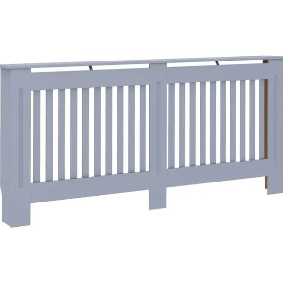 Radiatorlock 2 pcs Grå 172 x 19 x 81,5 cm Konstruerat trä