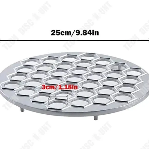 Ravioli-form - TD® - Aluminium - 37 hål - 25x0.55 cm - Diskmaskinssäker